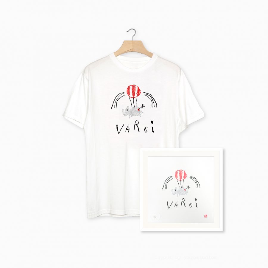 HIN - T-Shirt + Giclée print Logo Varsi